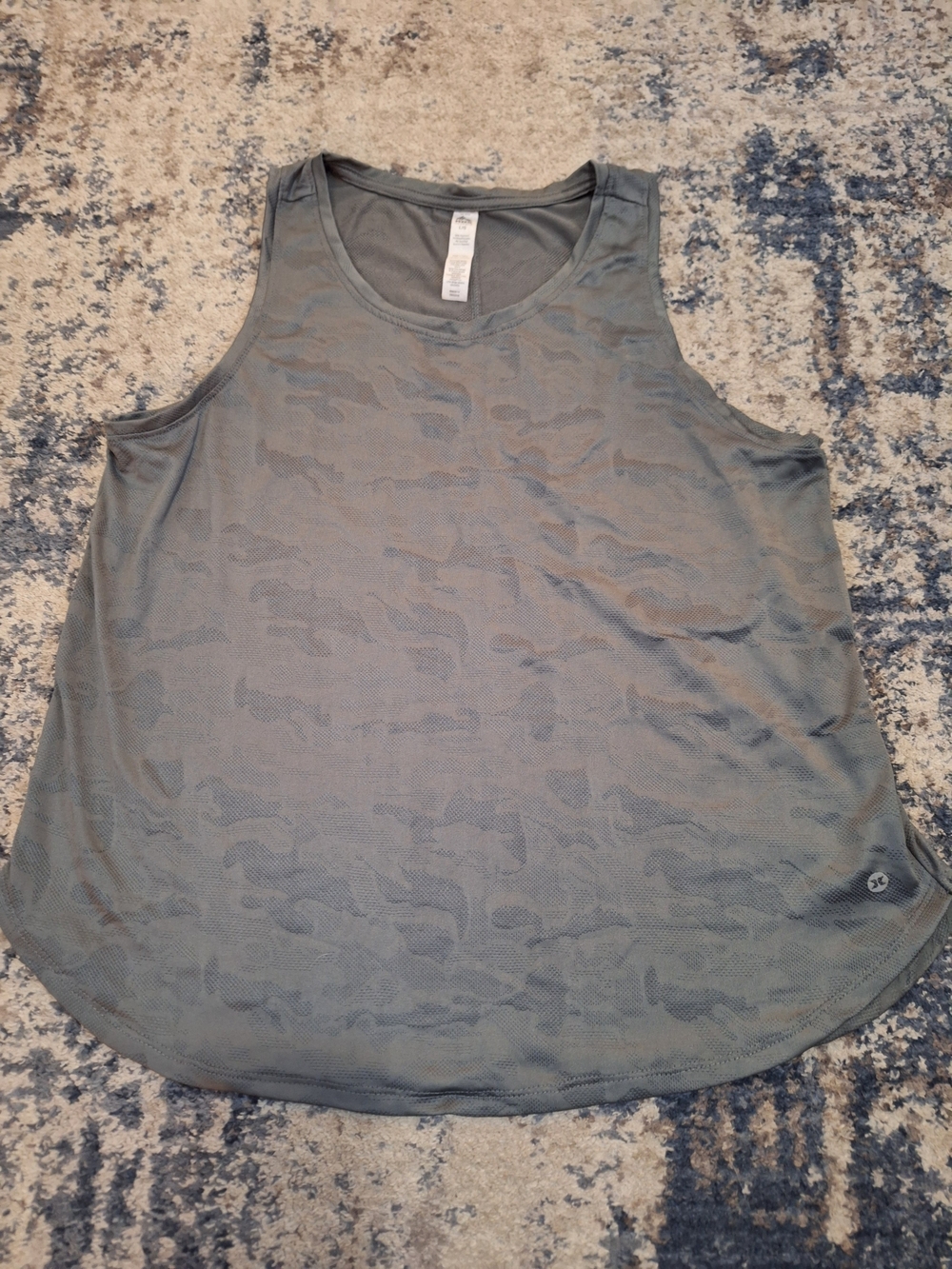 RBX Women's Gray Camo Performance Tank Top Size Large